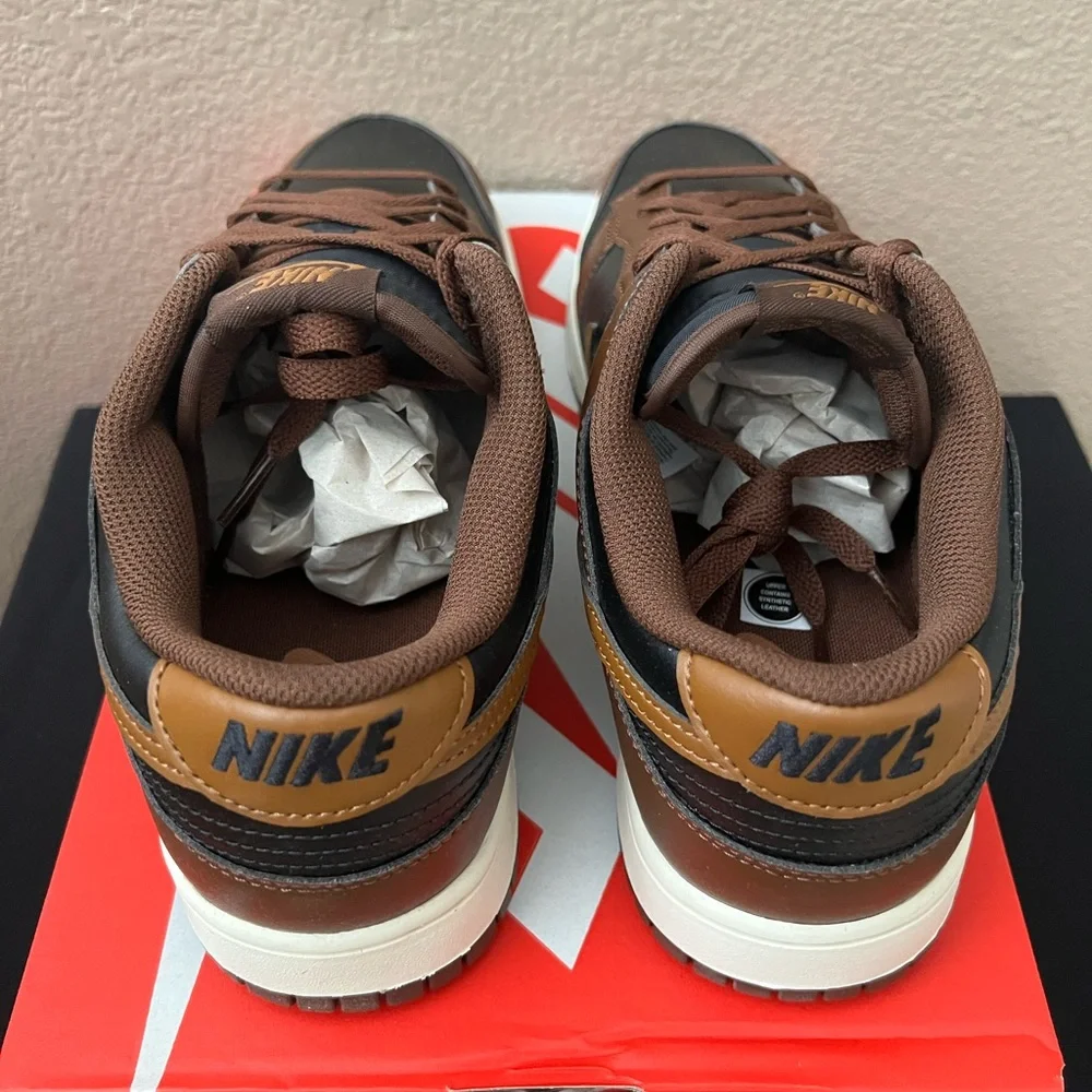 Nike Dunk Low Retro Men’s Sneakers British Tan/Cacao Wow HF5441-004 Size 11 BNIB - Picture 7 of 13